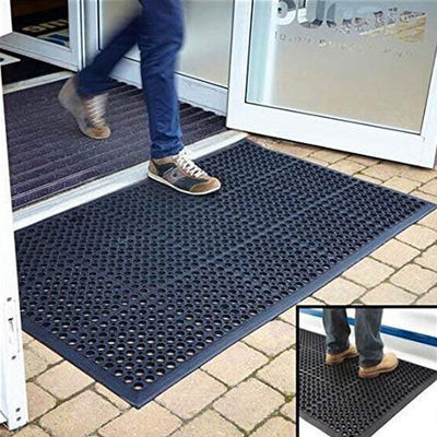 Rubber Floor Mats For Kitchen Commercial Anti-Fatigue Floor Mats Restaurant Bar Floor Mat  Black 36inch X 60inch