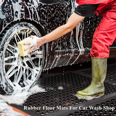 Rubber Floor Mats For Kitchen Commercial Anti-Fatigue Floor Mats Restaurant Bar Floor Mat  Black 36inch X 60inch