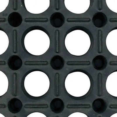 Anti Slip Rubber Grating For Horse Shower 24" X 36" Black Hollow Rubber Mats