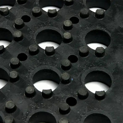 Anti Slip Rubber Grating For Horse Shower 24" X 36" Black Hollow Rubber Mats