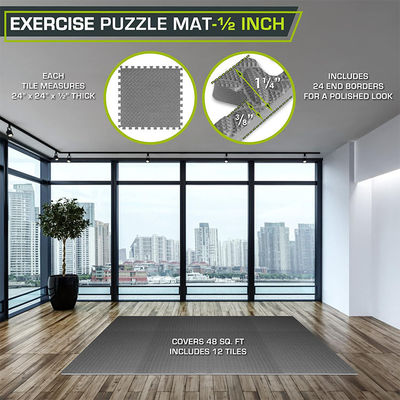 Interlocking Rubber Gymnasium Flooring Rubber Floor Tiles For Home Gym