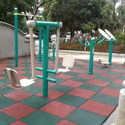 500mm Rubber Playground Tiles Rubber Tiles Green Or Red Rubber Mats
