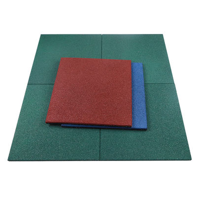 2 Pcs Easy-Diy Ultra Thick Interlocking Outdoor Rubber Tiles , 45mm Thick For Playground, Outdoor Gym Floor, Sports Deck