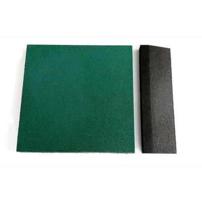 2 Pcs Easy-Diy Ultra Thick Interlocking Outdoor Rubber Tiles , 45mm Thick For Playground, Outdoor Gym Floor, Sports Deck