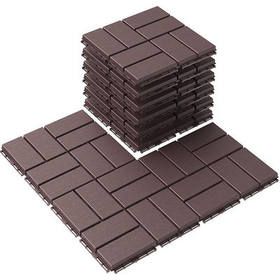 Outdoor Rubber Paver Tiles All Weather Use, Waterproof Pavers For Pool Balcony Backyard Porch, Dark Grey