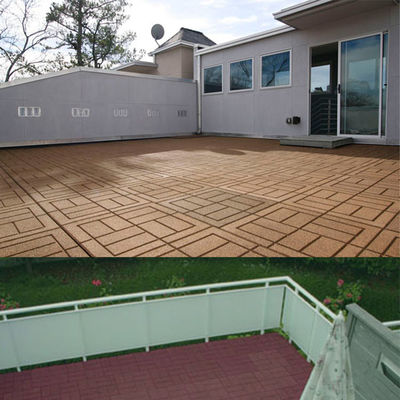 Outdoor Rubber Paver Tiles All Weather Use, Waterproof Pavers For Pool Balcony Backyard Porch, Dark Grey