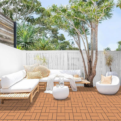 Outdoor Rubber Paver Tiles All Weather Use, Waterproof Pavers For Pool Balcony Backyard Porch, Yellow Color