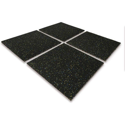 25mm 4pcs Eco Sports Outdoor Interlocking Tiles 20"X20"X1'' Thick Interlocking Rubber Gym Flooring