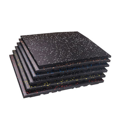 25mm 4pcs Eco Sports Outdoor Interlocking Tiles 20"X20"X1'' Thick Interlocking Rubber Gym Flooring
