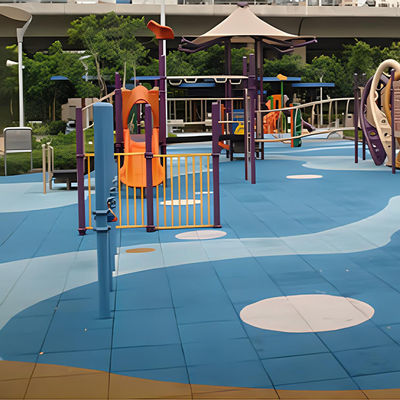 Rubber Outdoor Gym Floor Tile For Indoor Non Toxic Playground Rubber Flooring