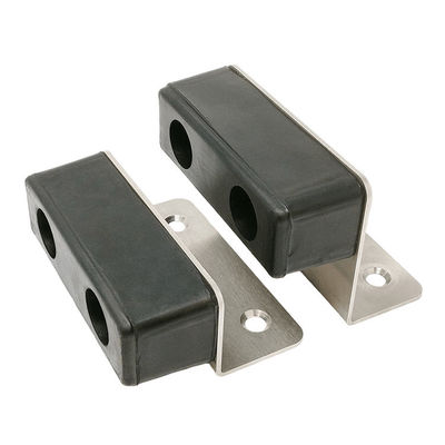 Rubber Accessories Heavy Duty Rubber Door Buffer with Three Fixing Holes for Heavy Duty Fixings 190x80x80mm