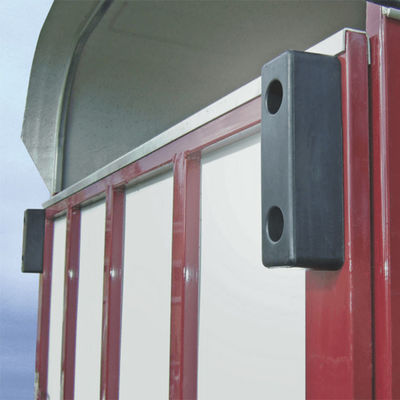 Rubber Accessories Heavy Duty Rubber Door Buffer with Three Fixing Holes for Heavy Duty Fixings 190x80x80mm
