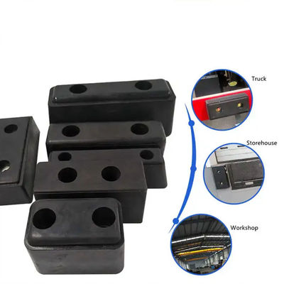 Rubber Accessories Upstand HeACavy Duty Black Rubber Buffer On A Steel Angle Plate For Steel Door