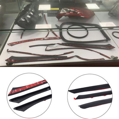 8mm*10mm Rubber Accessories Automotive Lamps Rubber Parts Adhesive Black Rubber Strips For Automotive Lamps