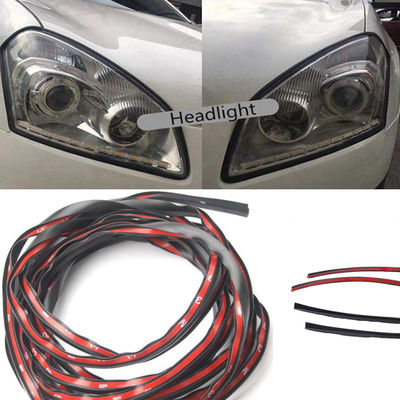 8mm*10mm Rubber Accessories Automotive Lamps Rubber Parts Adhesive Black Rubber Strips For Automotive Lamps