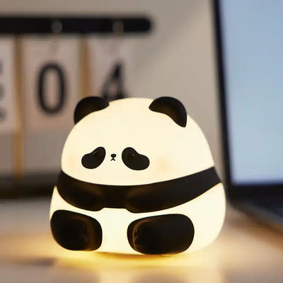 Cute Panda Led Light Usb Rechargeable Portable Night Lamp Touch Light kids table lamp Silicone Night Light For Kids