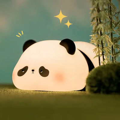 Christmas Gifts Silicone Panda Night Light Cartoon Animal Cute Sleep Led Children'S Silicone Night Light For Baby Kid