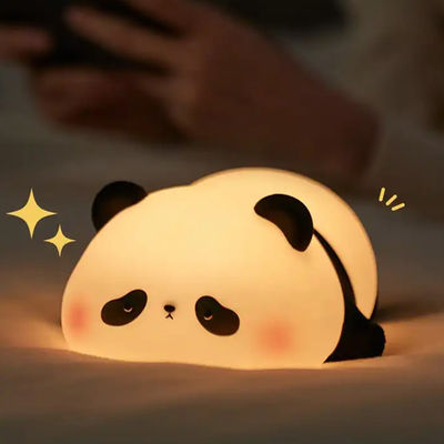 Christmas Gifts Silicone Panda Night Light Cartoon Animal Cute Sleep Led Children'S Silicone Night Light For Baby Kid
