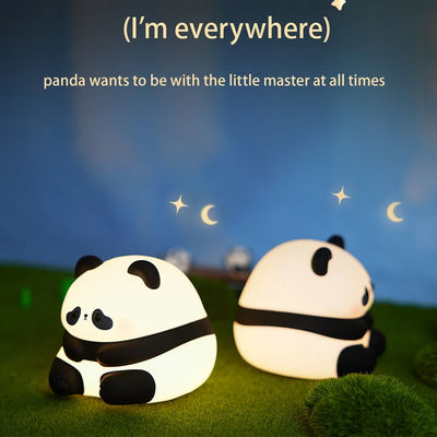 Seller Cheap Personalized Night Lightsilicone Soft Cute Panda Silicone Night Light Timing Rechargeable Light For Kids