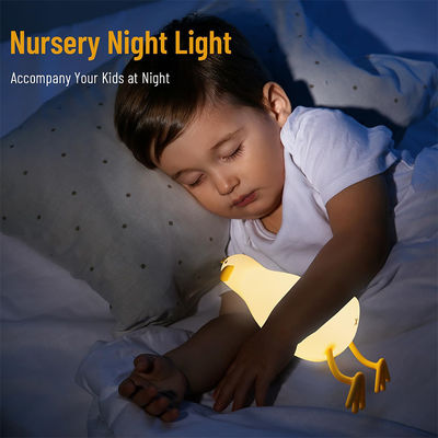 Cute Bedroom Silicone Night Lamp Rechargeable Nursery Nightlight Timer Function Bedside Lamp
