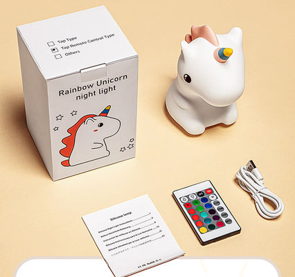 Unicorn Silicone LED Night Light Squishy Kawaii Night Lights For Baby Nursery Children Toddlers Teen Girls