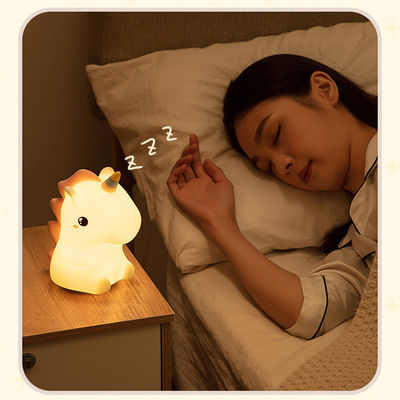 Touch Sensor Color Changing Baby Lamp Sleeping Light Rainbow Unicorn Silicone Night Lamp For Kids Bedroom Special Gift