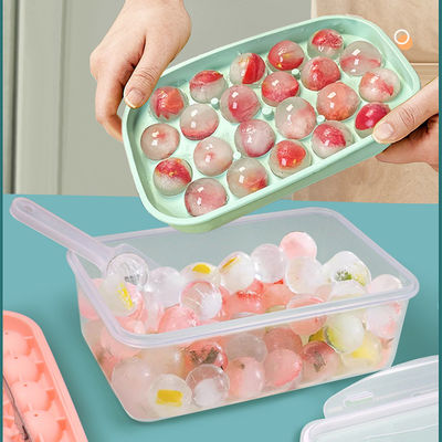 Ice Cube Tray Easy-Release Ice Cube Trays For Freezer, Diy Homemade Round Ice Cubes For Whiskey, Cocktails, Coffee