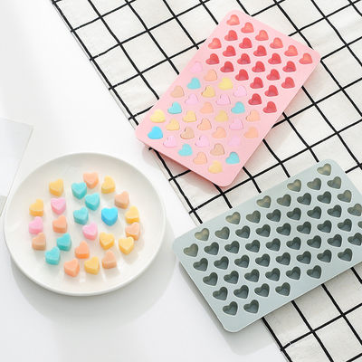 Baking Mold 55 Cavity Gummy Love Heart Chocolate Silicone Mold Fondant Tool Candy Eco Friendly Ice Cube Tray Chocolate