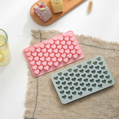 Baking Mold 55 Cavity Gummy Love Heart Chocolate Silicone Mold Fondant Tool Candy Eco Friendly Ice Cube Tray Chocolate
