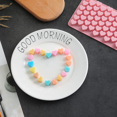 Baking Mold 55 Cavity Gummy Love Heart Chocolate Silicone Mold Fondant Tool Candy Eco Friendly Ice Cube Tray Chocolate