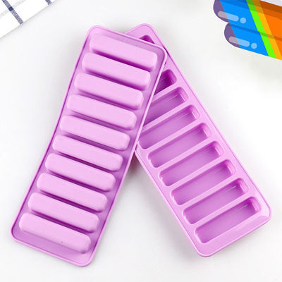 Strip Shape Silicone Ice Cube Mould For Freezer Whiskey Cocktail And Drink
