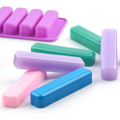 Kitchen Silicone Chocolate Molds Non Stick For Cookies Candy Crayon Candle Soap Ice Cube Tray Set Of 2 Purple