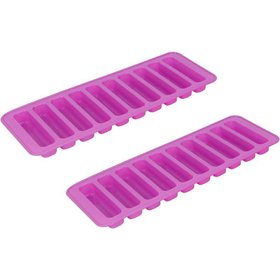 Non Stick 10 Half Cylinder Cavities Ice Cube Silicone Moulds Silicon Cake Mold For Chocolate Cookie