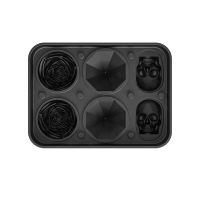 silicone rose ice mold 3 Diamond Ice Ball Maker Easy Release Large Ice Cube Form For Chilled Cocktails Whiskey Juice