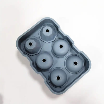 Creative Silicone Mold Rose Diamond Ball Release Flexible Silicone Ice Cube Tray With Lid