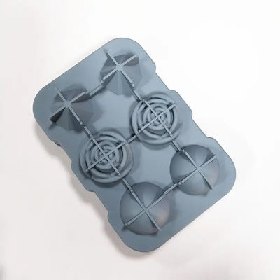 Creative Silicone Mold Rose Diamond Ball Release Flexible Silicone Ice Cube Tray With Lid
