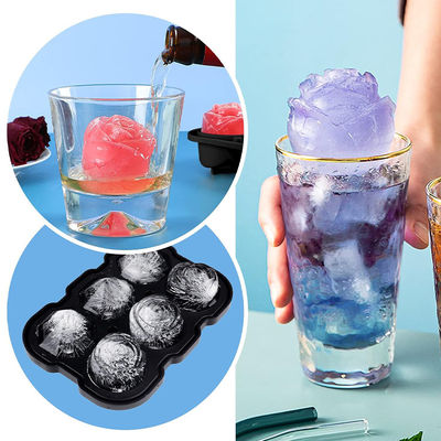 New BPA Free Easy Release Three In One Diamond Ice Cube Mold Reusable Silicon Ice Cube Tray