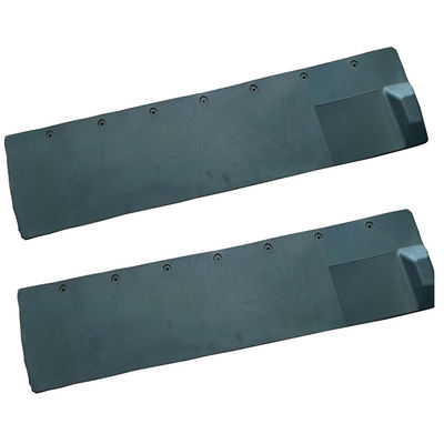 Black Large Rubber Mats Wearproof Rubber Slats For Airport Carousel