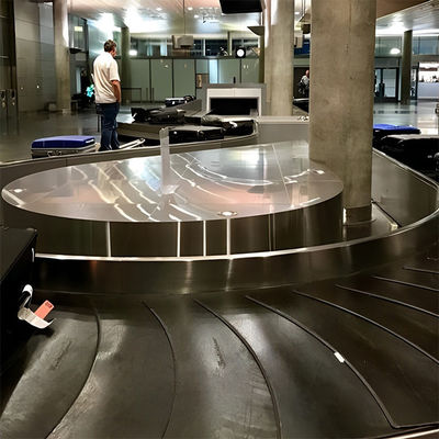 Black Large Rubber Mats Wearproof Rubber Slats For Airport Carousel