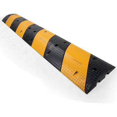 Large Heavy Duty Rubber Speed Bumps 2 Pack 2 Channel 22000lbs Load Capacity 40" Long Reductores Velocidad With 6 Bolt