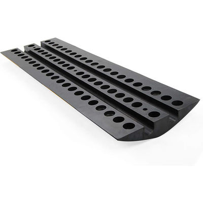 Large Heavy Duty Rubber Speed Bumps 2 Pack 2 Channel 22000lbs Load Capacity 40" Long Reductores Velocidad With 6 Bolt