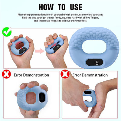 Silicone Grip Training Device Grip Strengtheners Hand Exerciser Squeezer Gripper For Muscle Training