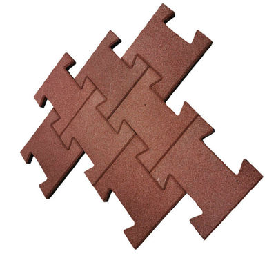 Interlocking Dog Bone Rubber Horse Pavers With Sound Isolation And Damping Series