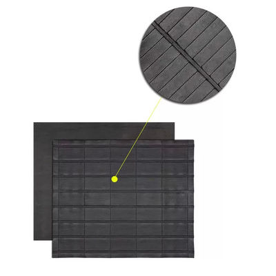 Cloth Backing Reinforced Horse Trailer Ramp Rubber Mat Horse Trailer Ramp Anti Slip Gipped Mat