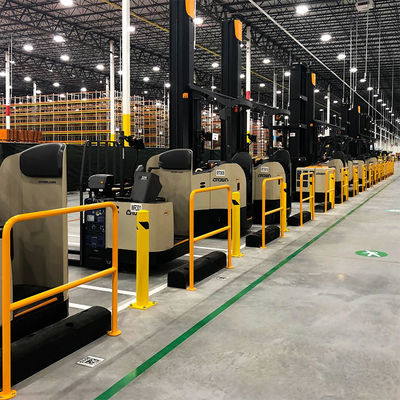 Safety Rubber Forkshield Mats Flexible Low Level Barrier Safely Stops Moving Material Handling Vehicles