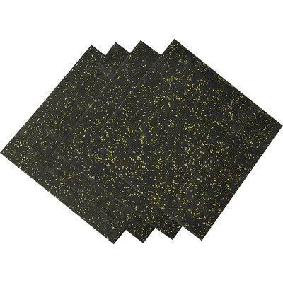 High Density Floor Thick Rubber Horse Stall Mats Tiles 6 Pack 19.67'' X 19.67'' Noise Shock Absorbing Surface Protection