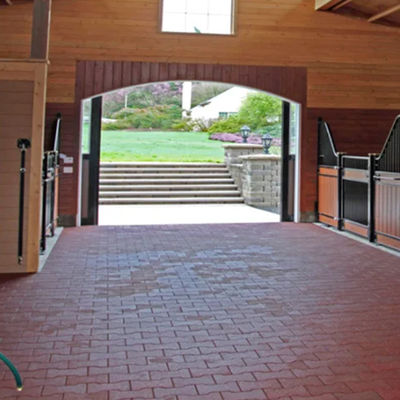 Colorful Horse Stable Floors Eco Friendly Recycled Dog Bone Horse Rubber Brick Pavers