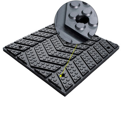 Impact Resistant Horse Large Rubber Mats Inserted Stainless Plate For Horse Pool And Pathway