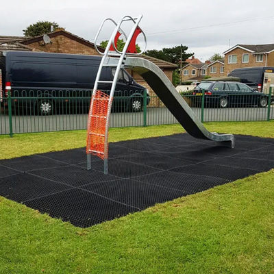 23mm Thickness Anti Slip Rubber Mats Non Slip Rubber Grass Mats For Equestrian Yard Gateway