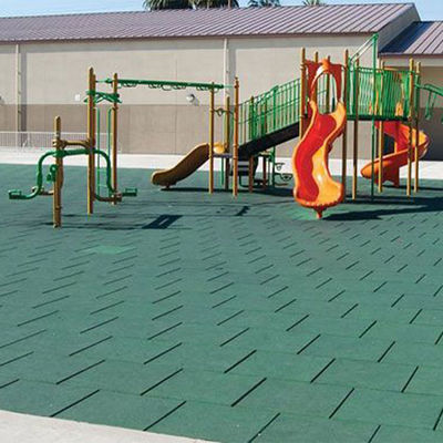 Rubber Outdoor Gym Floor Tile For Indoor Non Toxic Playground Rubber Flooring
